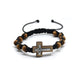 Handcrafted Wooden Cross Bracelet – Adjustable Christian Jewelry for Women
