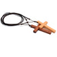 Handcrafted Wooden Cross Necklace – Adjustable Catholic Pendant for Men & Women (Retro Faith Jewelry)