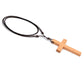 Handcrafted Wooden Cross Necklace – Adjustable Catholic Pendant for Men & Women (Retro Faith Jewelry)