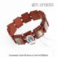 Natural Wooden Rosary Bracelet – Virgin Mary & Jesus Catholic Faith Jewelry (Unisex Religious Gift)