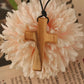 Handmade Olive Wood Cross Pendant – Men’s Catholic Prayer Necklace & Religious Gift
