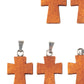 10x Mini Wooden Cross Pendants – DIY Christian Jewelry Charms & Craft Supplies