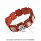 Natural Wooden Rosary Bracelet – Virgin Mary & Jesus Catholic Faith Jewelry (Unisex Religious Gift)