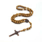 Handmade Wooden Rosary Necklace – Catholic Prayer Chain for Men & Women (Faith Jewelry Gift)